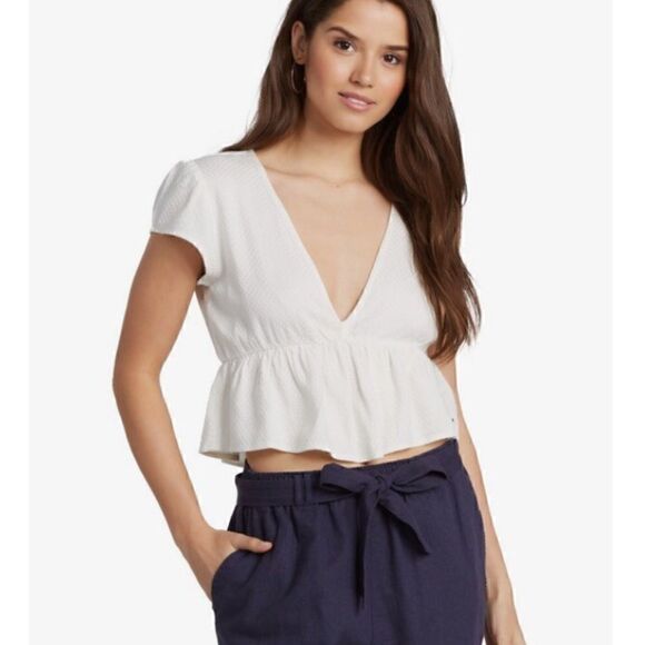 Roxy Tops - ROXY Sweet Release Woven Top NWT